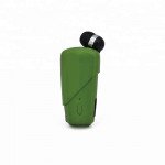 Wholesale Retractable Clip On Bluetooth Headset Earbud (Green)